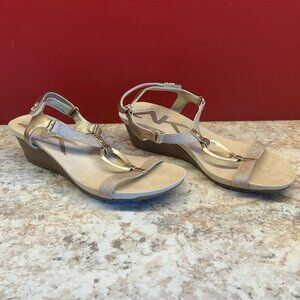 Anne Klein Sport Gold Womens Sandals Size 10M